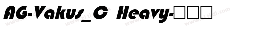 AG-Vakus_C Heavy字体转换